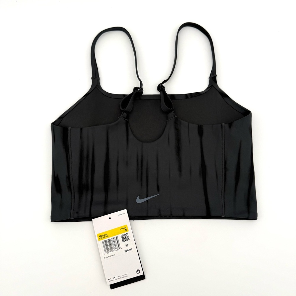 NWT New Nike Women's Light-Support Lined Longline Printed Small S Sports Bra Top - Picture 4 of 5